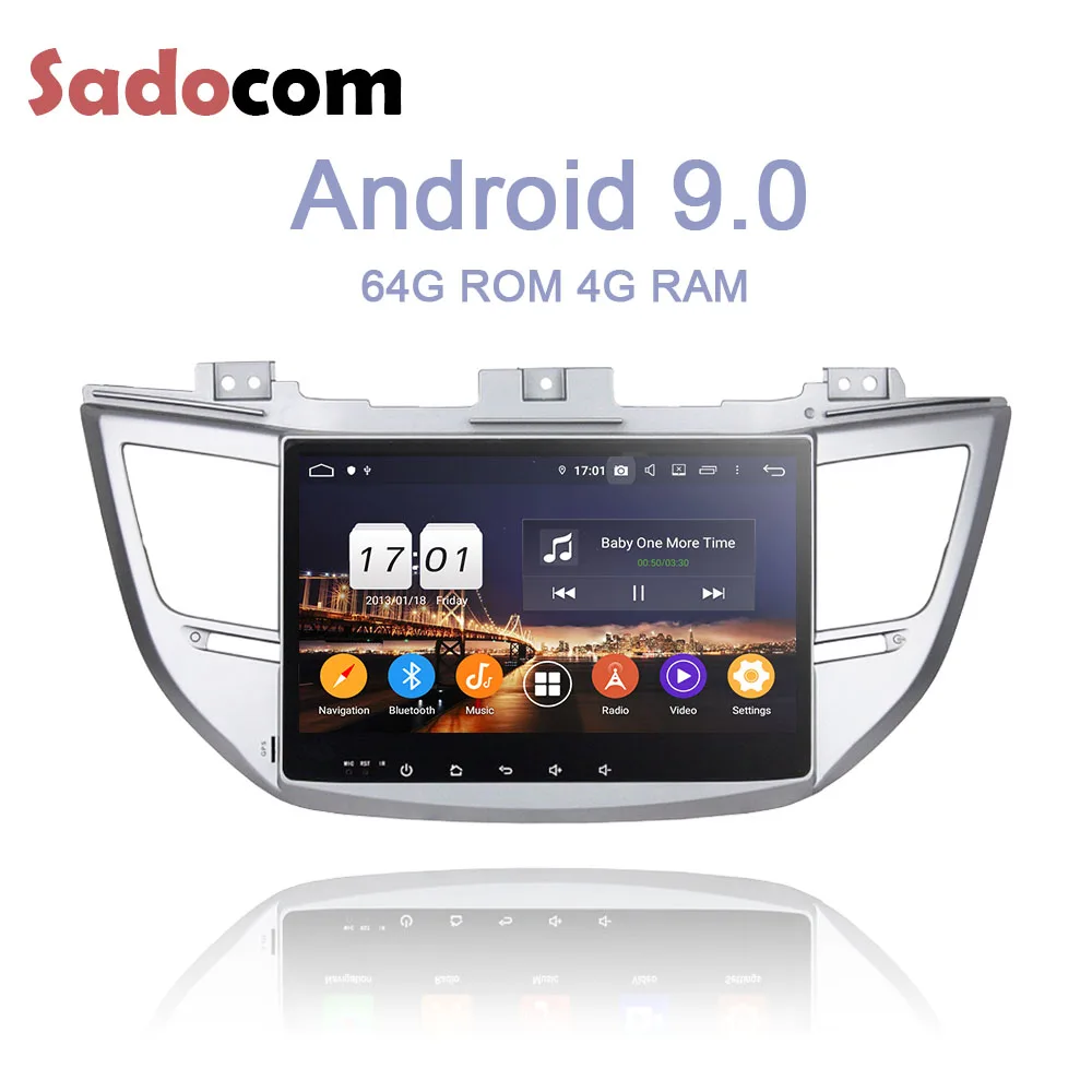 Ips 10 1 &quot2 din Android 9 0 64G + 4GB ram 8 Core автомобильный dvd плеер для hyundai IX35 TUCSON 2015 2017 gps