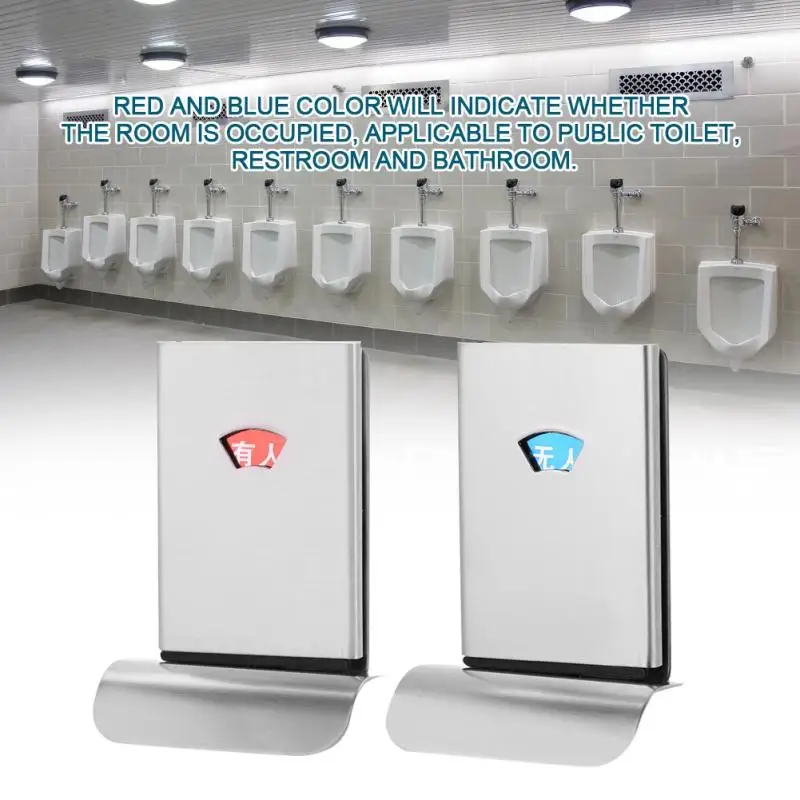 

Bathroom WC Toilet Door Lock Latch Indicator Bolt Privacy Indication Door Lock for Public Toilet Restroom Bathroom