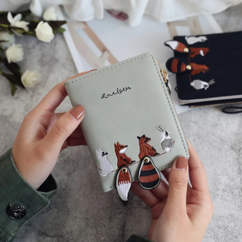 Women Cute Animal Purse Mini Casual Female Money Storage Wallet Travel Ladies Card Clutch Bag PU Leather Coin Monederos SS3459 (1)