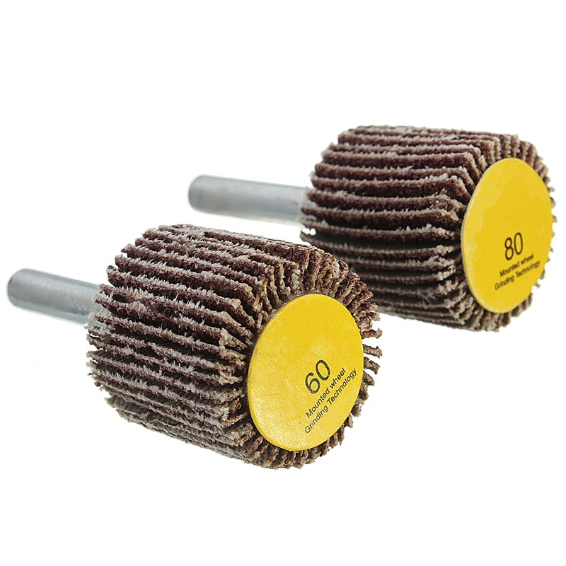 

6mm Shank Sandpaper Grinding and polishing Wheel 60/80 Grit Dremel Accessory For Rotary Tool