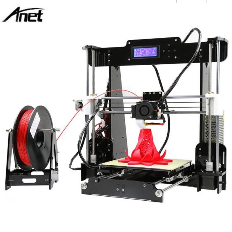3D принтер Anet A8 Reprap Prusa i3 10 м филамента 8 Гб SD карты|prusa diy|prusa i3reprap prusa |