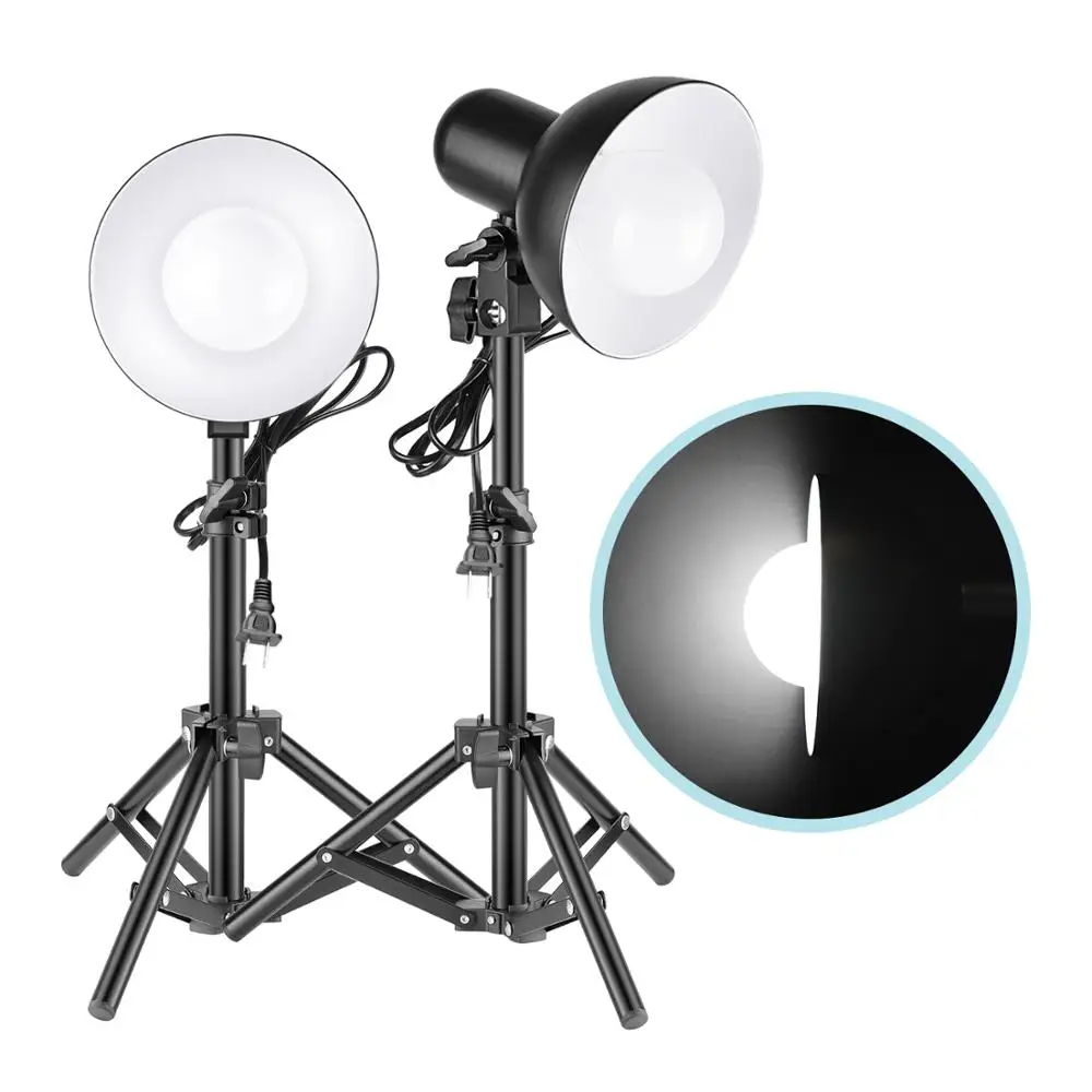

Neewer 2 x 15W LED Light Table Top Photography Studio LED Lighting Kit with Light Stand Tripod for Background Lighting