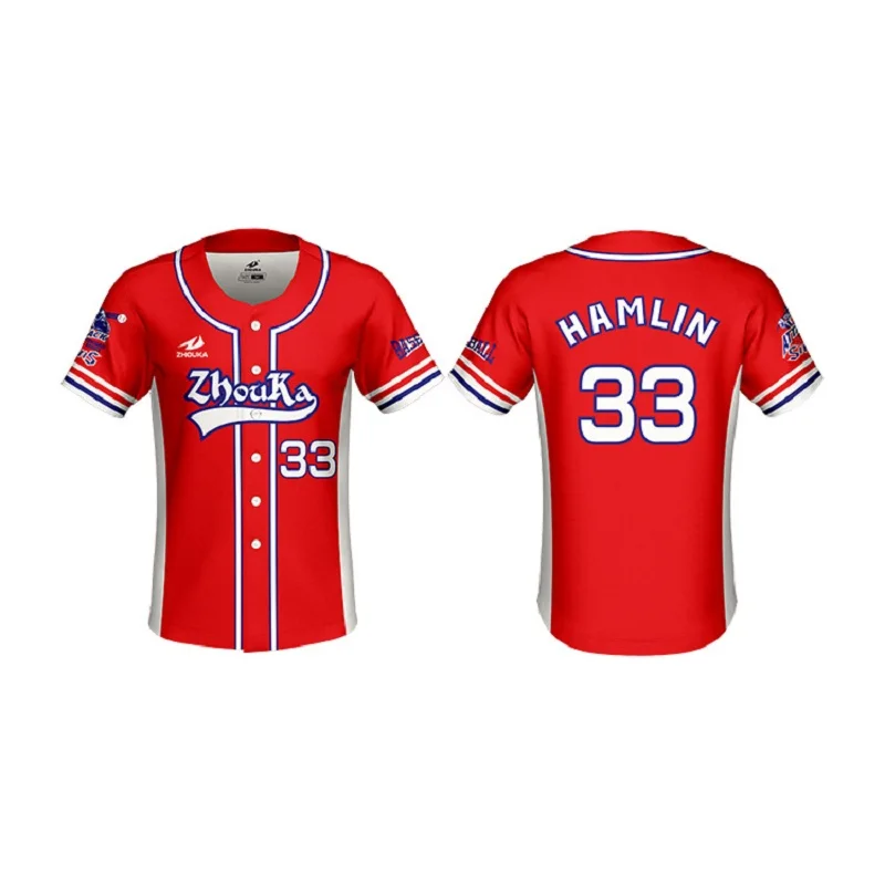 Индивидуальные Дизайнерские мужские Camisas De baseball Jersey Maillot baseball Homme сублимированная Спортивная тренировочная бейсбольная рубашка - Цвет: Custom name number