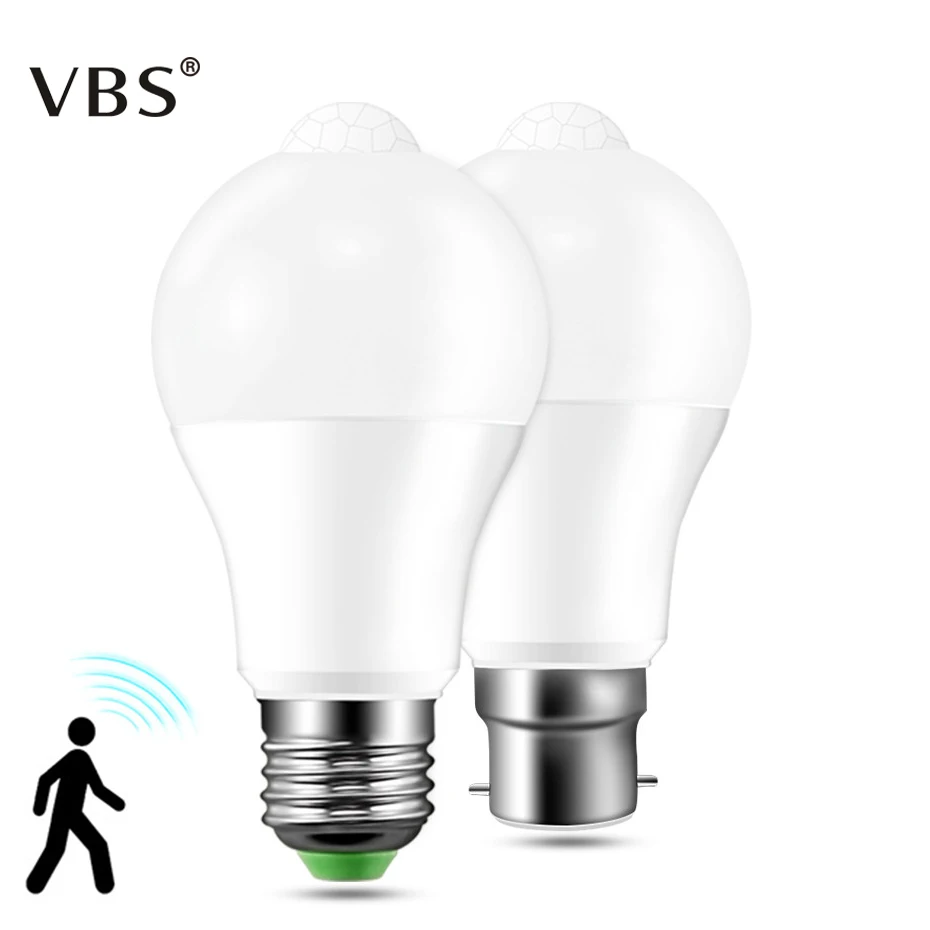 

PIR Motion Sensor Led Lamp 12W 18W E27 B22 AC 85-265V Lamparas LED Sensor Bulb For Corridor Aisle Stairs Night Light