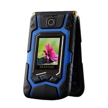 MAFAM Флип Rover X9 Двойной двойной сенсорный Экран dual speaker Dual SIM, один ключ вызова длительным временем ожидания FM старший мобильный телефон P008