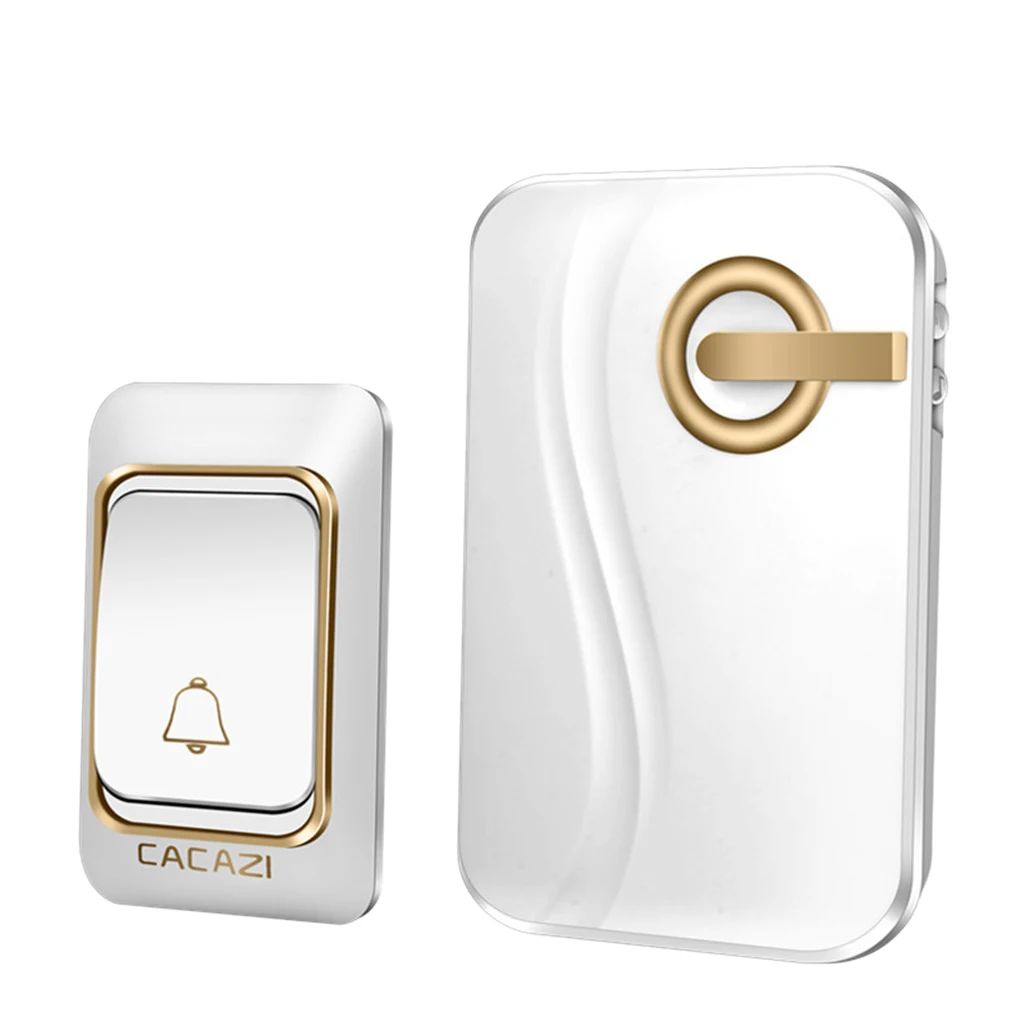 Wireless Battery Operated Doorbell Door Chime with 1 Transmitter+1 Receiver