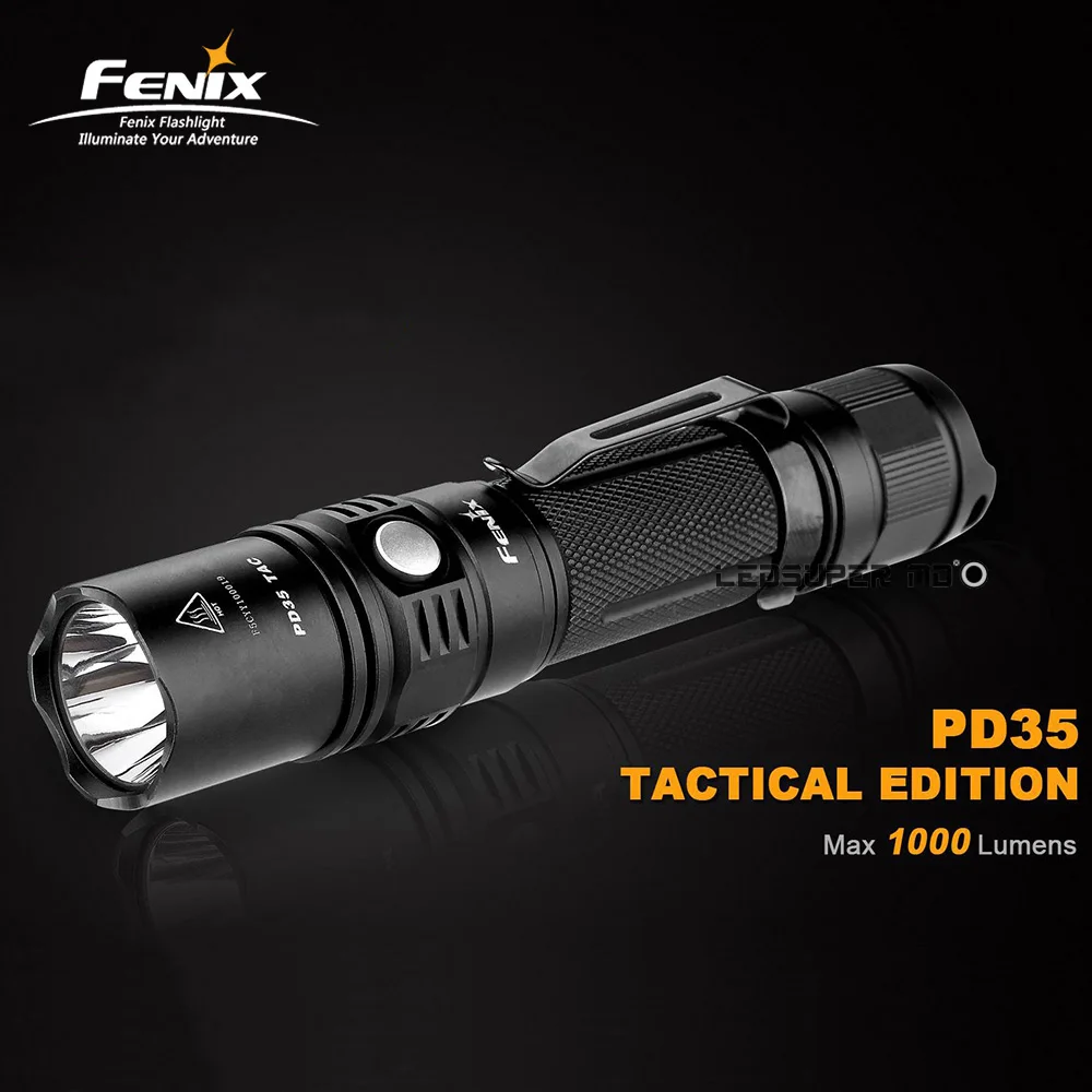 Винтовка светильник FENIX PD35 TAC/Tactical Edition 1000 люмен светодиодный Охота вспышки светильник с 2-летняя гарантия