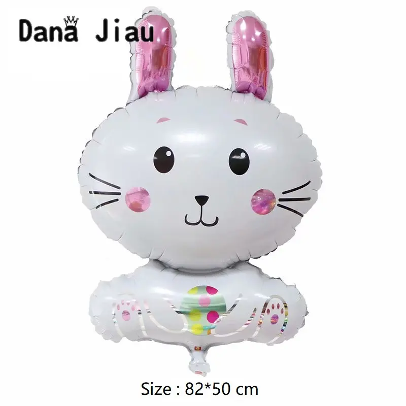 

Big white rabbit ballon wedding sweet party decoration balloons happy birthday zoo animal theme balloon kids toy girl DIY crafts