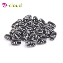 50 шт.-200 шт. волосы оплетка dread дредлок бусины манжеты клип Ювелирные аксессуары около 6 мм Внутреннее отверстие