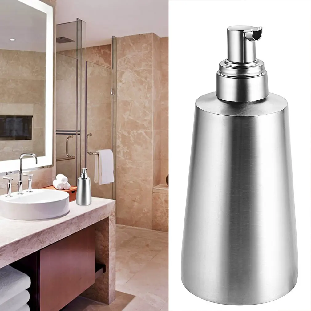 

Durable Stainless Steel Kitchen Bathroom Hand Pump Liquid Soap Dispenser Lotion Detergent Bottle Bathroom Hardware