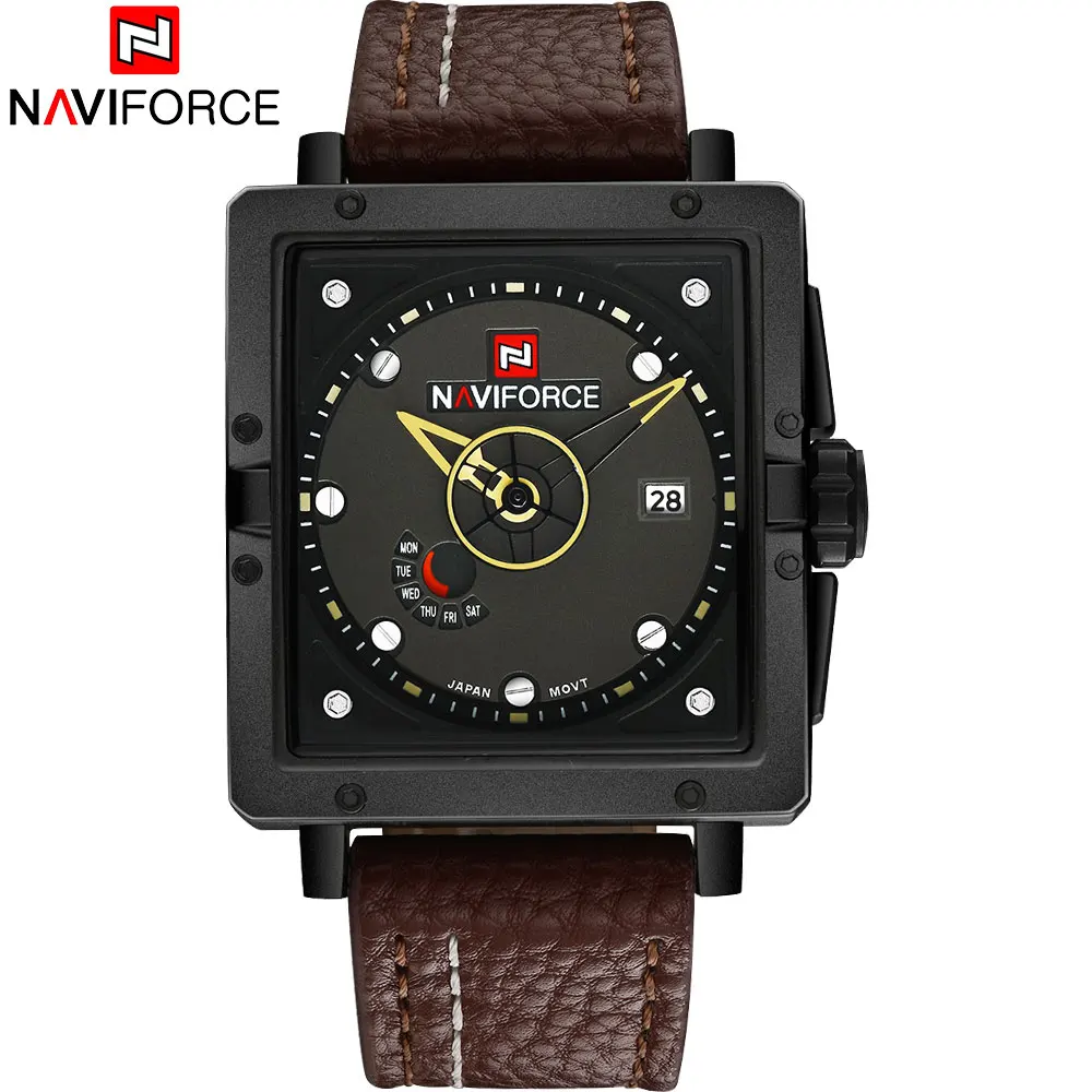 NAVIFORCE 2018 новые китайские Брендовые мужские часы Роскошные спортивные кварцевые