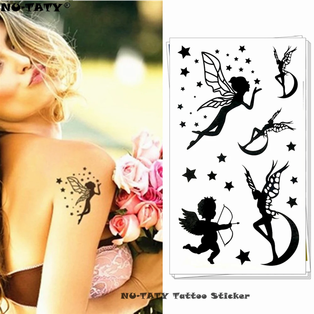 Nu Taty Elf Angel Cupid Temporary Tattoo Body Art Arm Flash Tattoo Stickers 17 10cm Waterproof Fake Henna Painless Tatto Sticker Flash Tattoo Stickers Tattoo Stickertatto Sticker Aliexpress