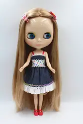 Кукла blygirl blyth Золото кукла с прямыми волосами NO.15ABL350 обычное тело 7 Объединенный корпус кожи белый