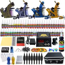 Татуировки 4 Pro татуировки комплект 54 цветные чернила корпус блока питания коробка microblasting ручка