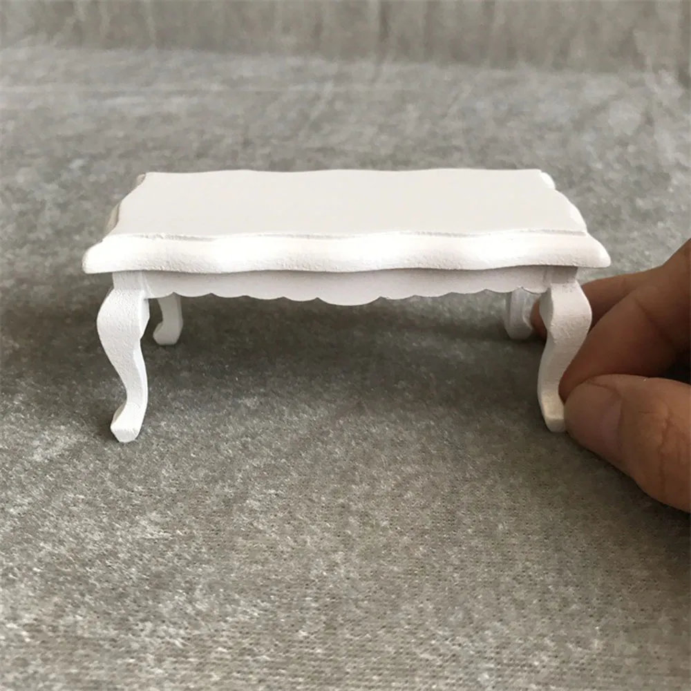 1/12 Dollhouse Miniature Accessories Mini Wooden Coffee Table Simulation End Table Furniture Toys for Doll House Decoration 1/12 Dollhouse Miniature Accessories Mini Wooden Coffee Table Simulation End Table Furniture Toys for Doll House Decoration