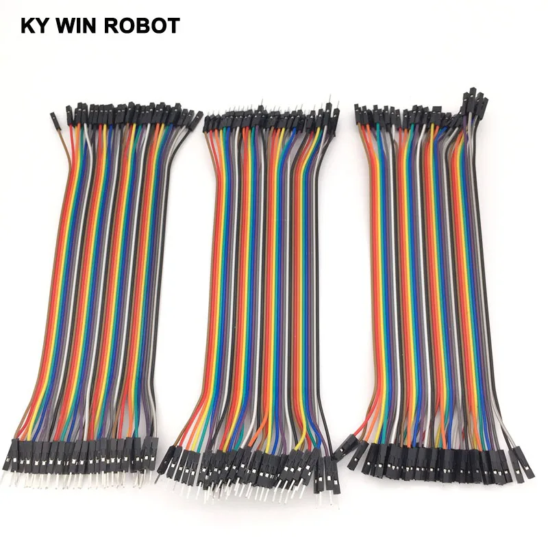 Dupont Line 120 шт. 20 см разъем штырь гнездо и перемычка кабель для arduino Набор