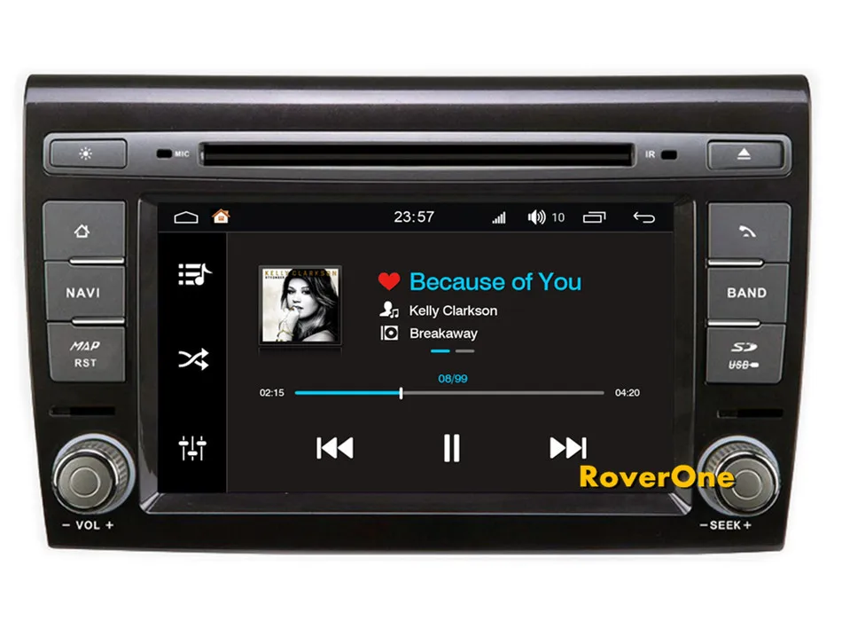 Cheap RoverOne S200 Android 8.0 Car Multimedia Player For Fiat Bravo Autoradio DVD Radio Stereo GPS Navigation Sat Navi Bluetooth 6