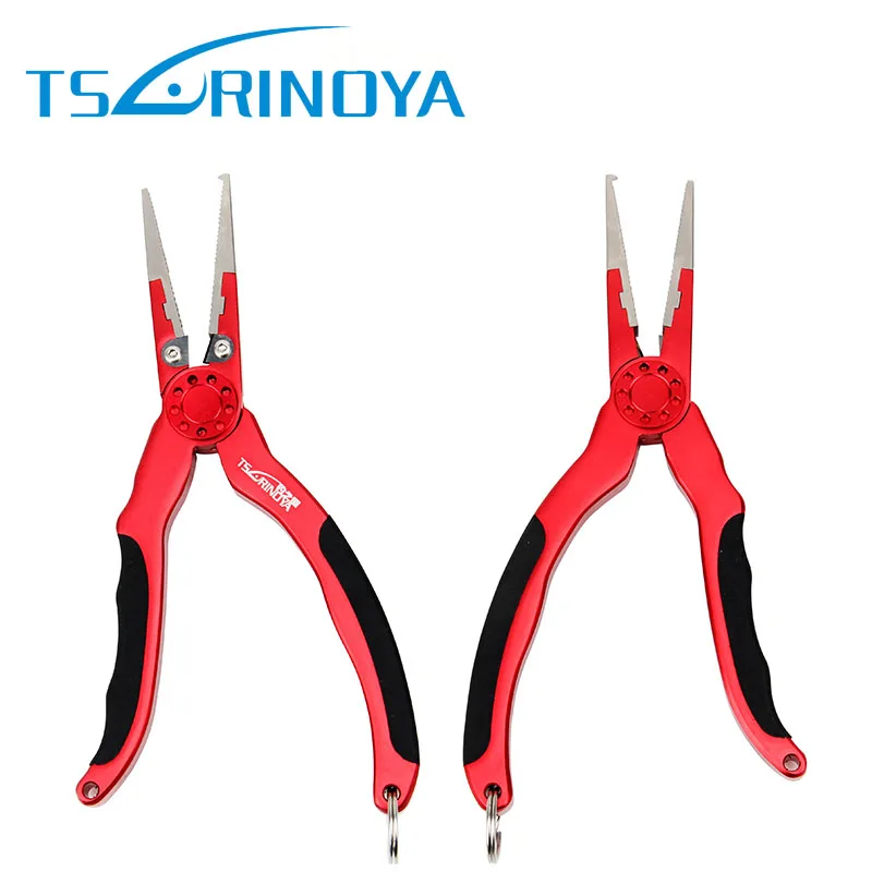 

Tsurinoya Skid Handle Aluminum Fishing Pliers Remover Fishing Clamp Tackle with Sheath and Retention Rope