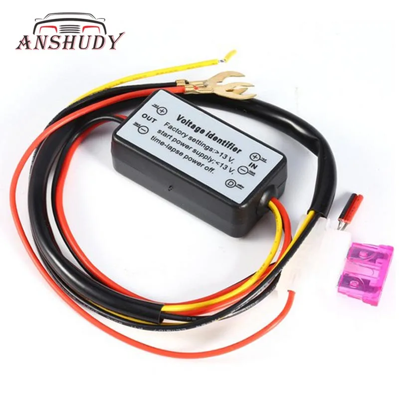 

DRL Controller Car LED Daytime Running Light Relay Harness Dimmer Line On/Off 12-18V 5A Auto Fog Light Waterproof
