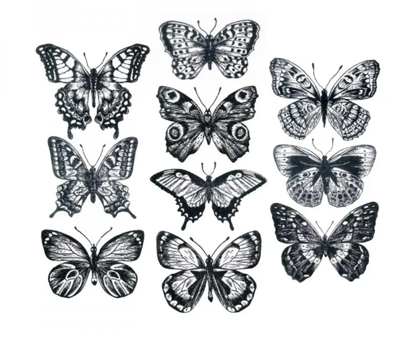 Прозрачный силиконовый штамп с бабочкой/печать для скрапбукинга DIY/фотоальбом Декоративные прозрачные штамп листы A1712