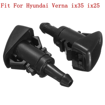 

Pair Car Replacement Spray Nozzles Windshield Washer Sprinkler For Hyundai Verna ix35 ix25