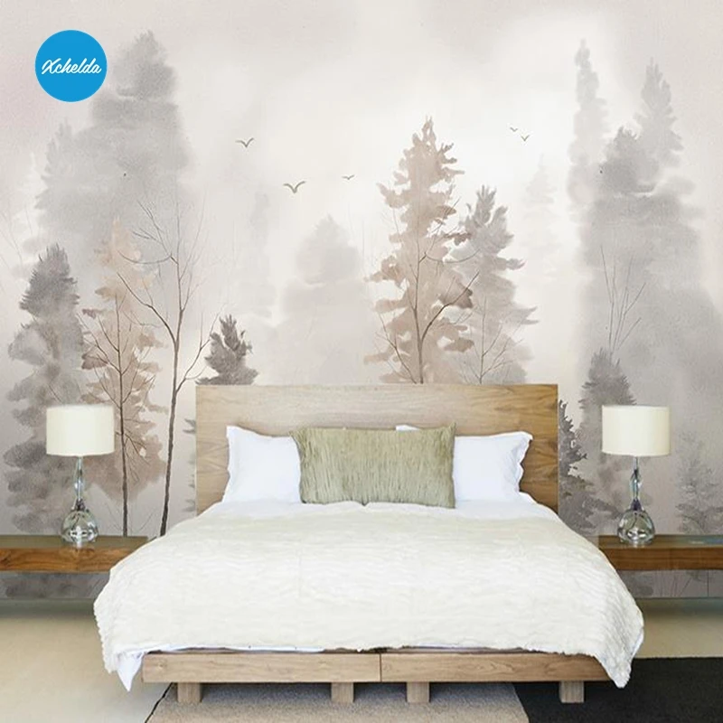 XCHELDA Custom 3D Wallpaper Design Fog of the Forest Photo Kitchen Bedroom Living Room Wall Murals Papel De Parede Para Quarto XCHELDA Custom 3D Wallpaper Design Fog of the Forest Photo Kitchen Bedroom Living Room Wall Murals Papel De Parede Para Quarto
