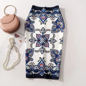 

New version spring and summer 2019 buttocks name wind printing slim waist long half length skirt children