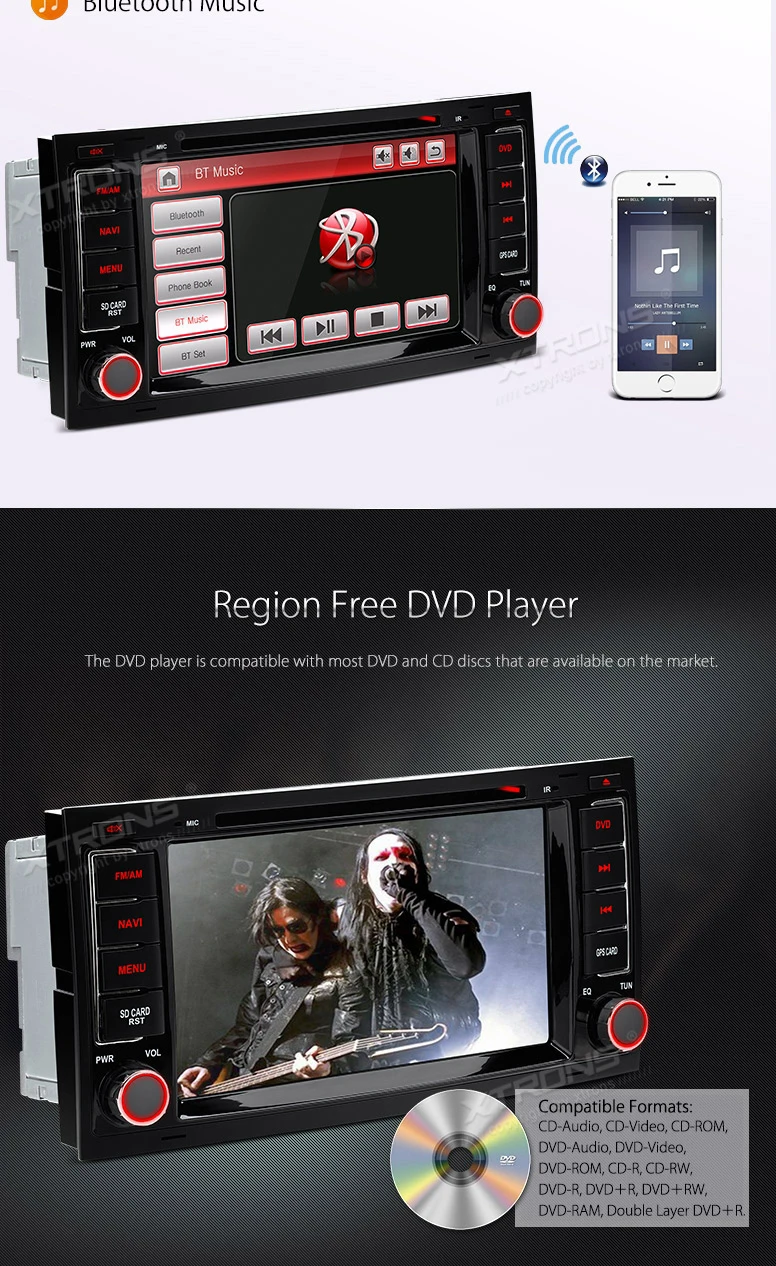 Clearance 7" Special Car DVD for Transporter 2004-2011 with Volkswagen Original User Interface/Appearance & Android Mirror Link Support 11
