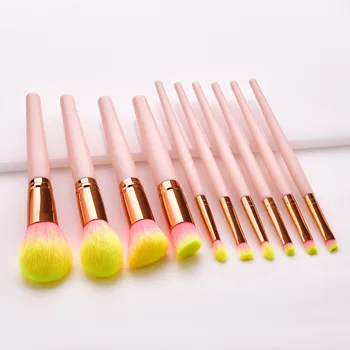 

10pc Beauty Makeup Brushes Set Cosmetic Foundation Powder Blush Eye Shadow Lip Blend Make Up Brush Tool Kit MaquiagemF6.19