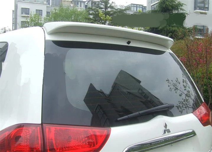 For Mitsubishi pajero sport Spoiler 2008- High Quality ABS Material Car Rear Wing Primer Color Rear Spoiler