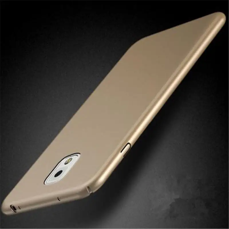 Ultra Slim Hard PC Case For Samsung Galaxy Note 3 Case Matte Armor Back Cover For Samsung Note 3 Note3 N900 N9000 N9005 Coque - Цвет: Gold