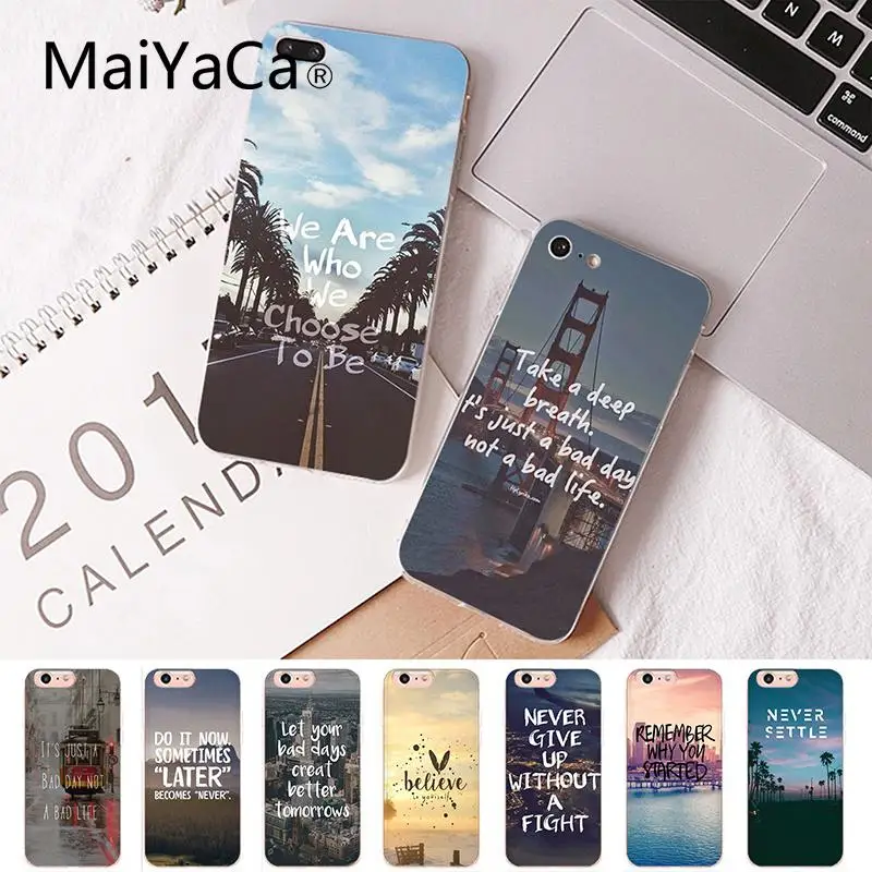 Чехол Maiyaca Believe City Words Luxury Уникальный дизайн PhoneCase для iPhone 8 7 6 6S Plus X XS MAX 5 5S SE XR