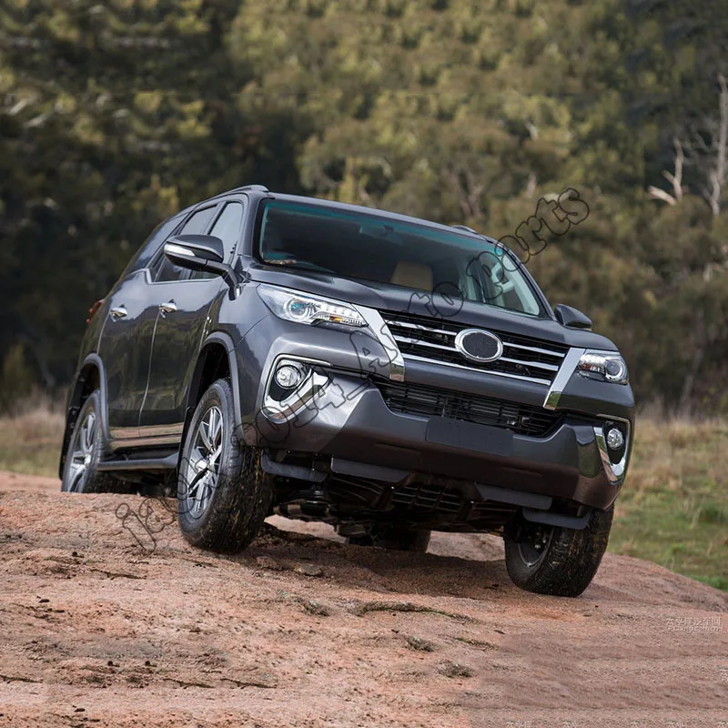 ABS Хром Передняя решетка решетки отделка Подходит для Toyota Fortuner Suv