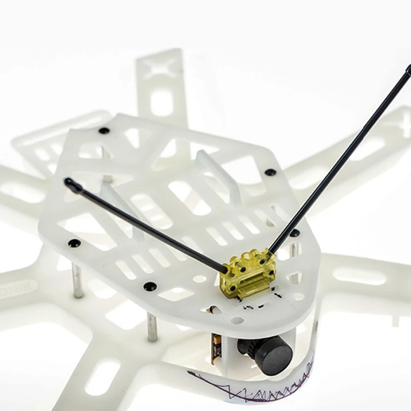 Lot de 3 supports d'antenne FPV en V avec récepteur - Compatible DJI O3/ELRS/Crossfire