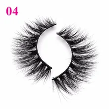 3D реального норки ресниц Hand Made Полный Газа Накладные ресницы естественно Длинные ресницы 04