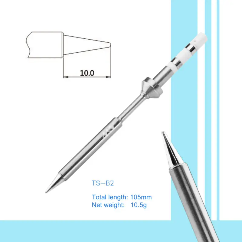 DSO Электрический паяльник TS100 DC Micro USB OLED с открытым исходным кодом интеллектуальный инструмент универсальный DC5525 интерфейс 7 видов наконечник - Цвет: With B2 Tip