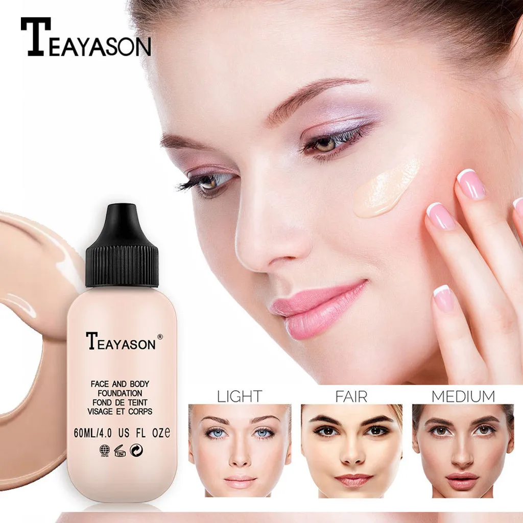 

Cosmetic Color Changing Liquid Face Foundation Makeup Change To Your Skin Tone By Just Blending Maquillaje Profesional *