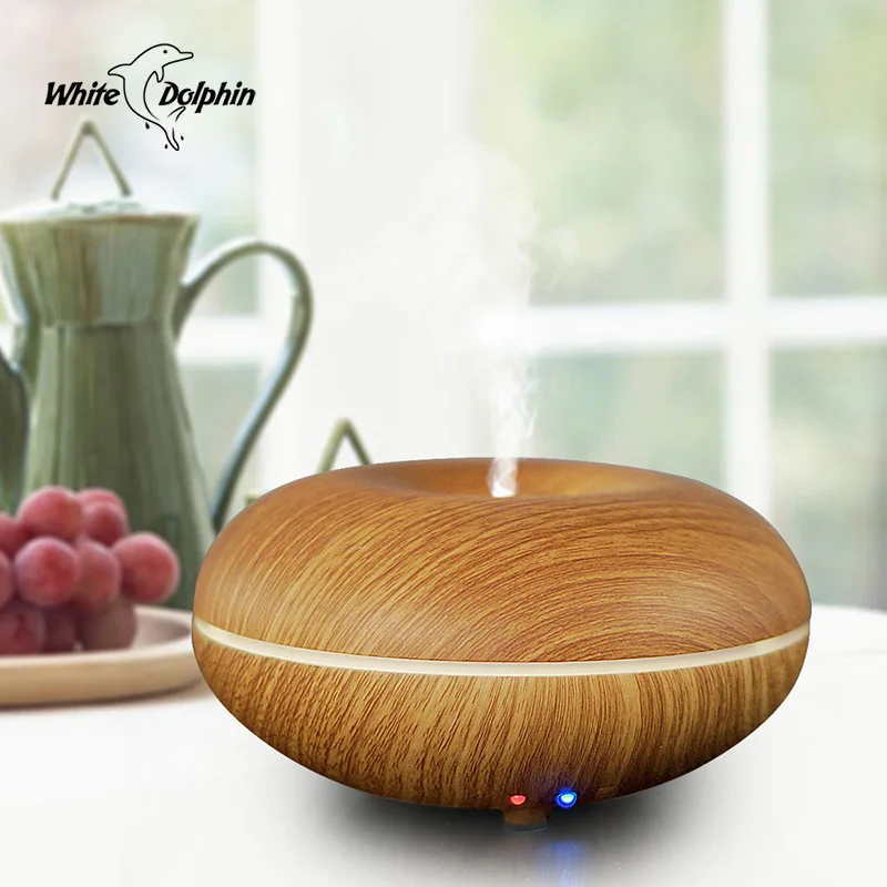 

Air Conditioning Appliances Aromatherapy Air Humidifier LED Light Wood Grain Sleep Mist Maker Aroma Essential Oil Diffuser