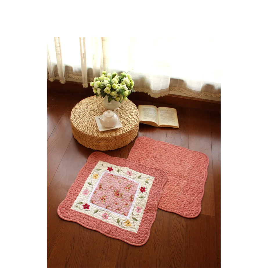 Современные китайские классические вышитые коврики элегантная розовая дорожка для гостиной модные милые коврики для ванной