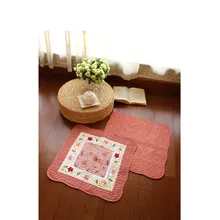 Современные китайские классические вышитые коврики элегантная розовая дорожка для гостиной модные милые коврики для ванной