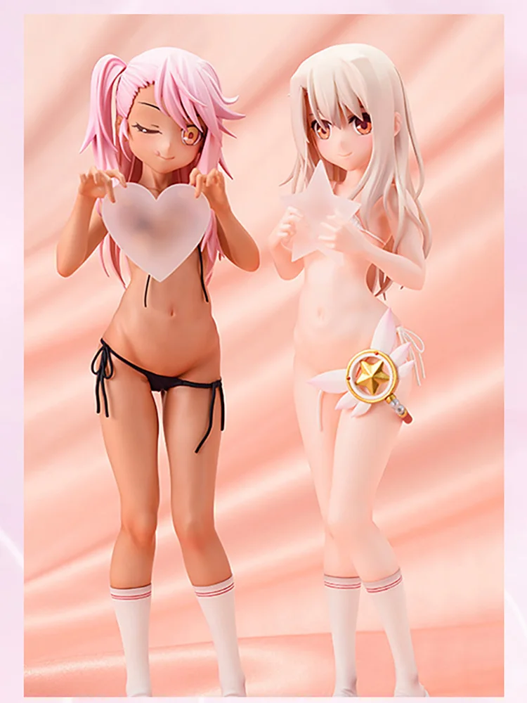 

Fate/kaleid liner Prisma Illya Illyasviel and Chloe PVC Action Figure Special Color Version 1/7 Scale Anime Figures Sexy Girl Mo