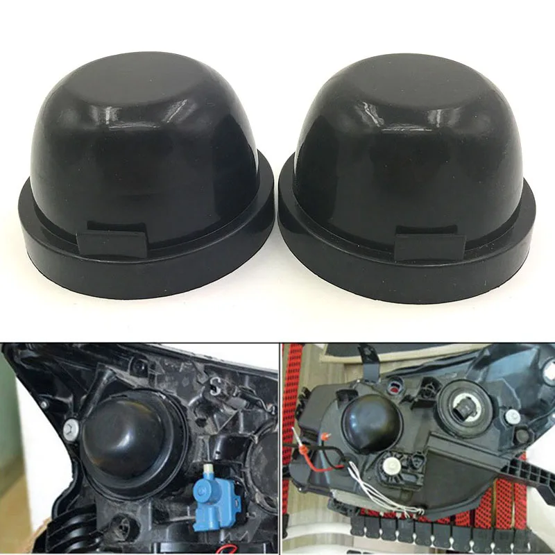 1 Pair Rubber Headlight Housing Extended Anti dust Cover Boot Cap