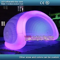 giant portable inflatable bar tent with LED inflatable dome tent color changing LED inflatable events tent 1