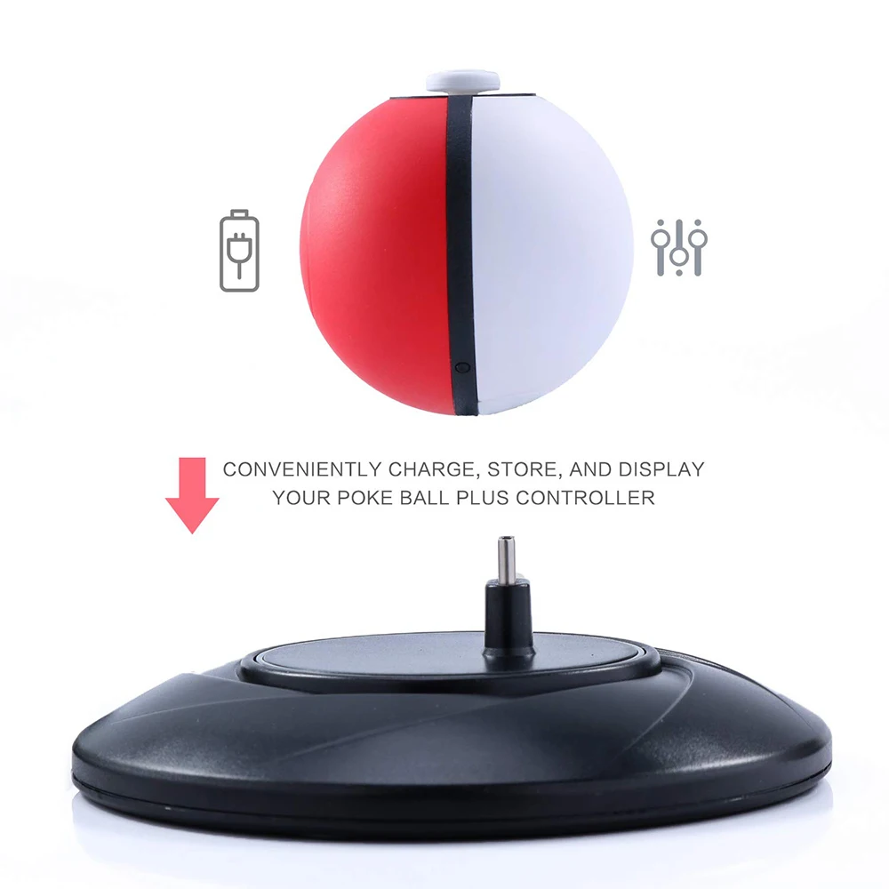 Зарядное устройство для Pokeball Plus зарядная док станция Poke Ball LED USB Type C зарядное Nintendo