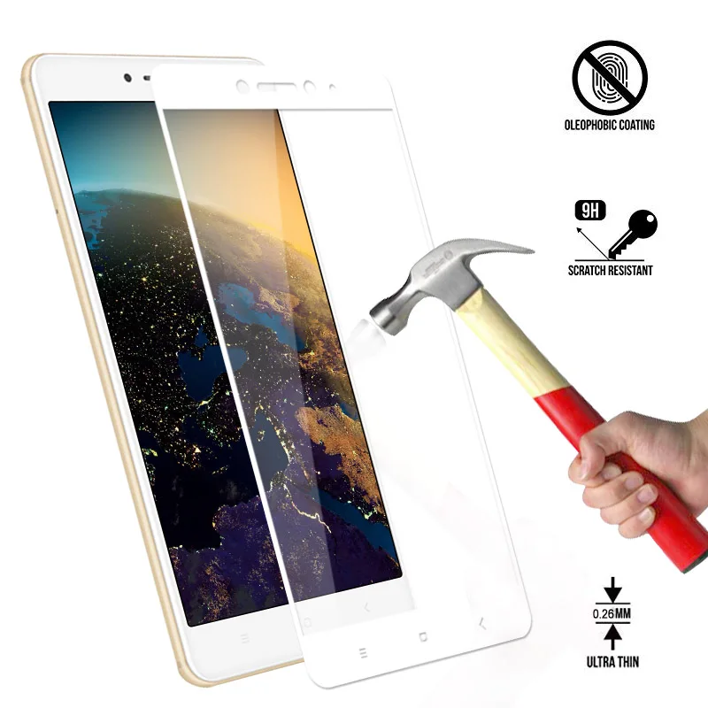 Защита экрана для Xiaomi MAX2 Передняя пленка Закаленное стекло Mi Защитная стеклянная