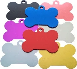 

Cheap Blank Pet ID Tag Metal Aluminum Anodized Tag