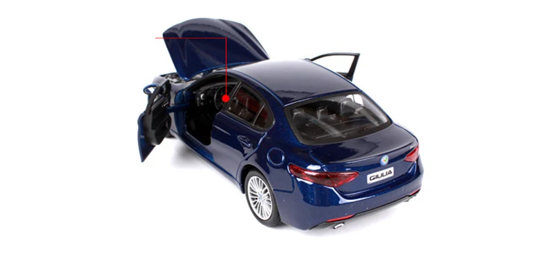 1:24 Alfa Romeo Giulio литые модели автомобилей brinquedos детские игрушки подарок для детей мальчиков