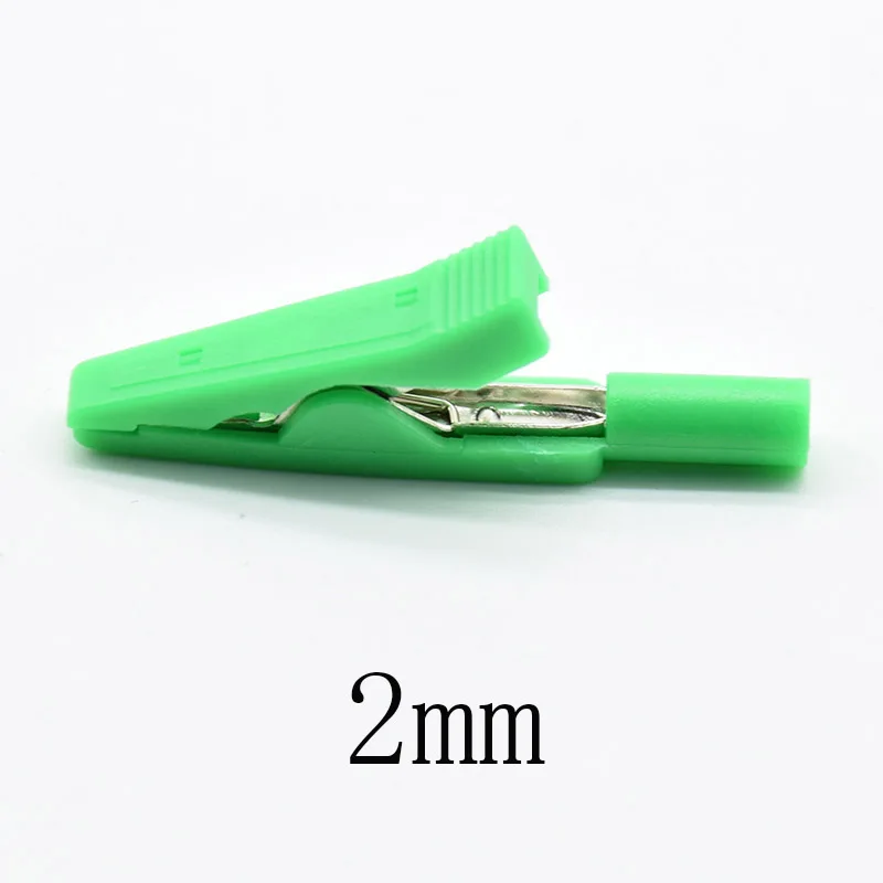 2mm Brass 5 Colors Insulated Mini Test Alligator Clip 2mm female Banana Jack alligator clips,test clip,test hooks clips