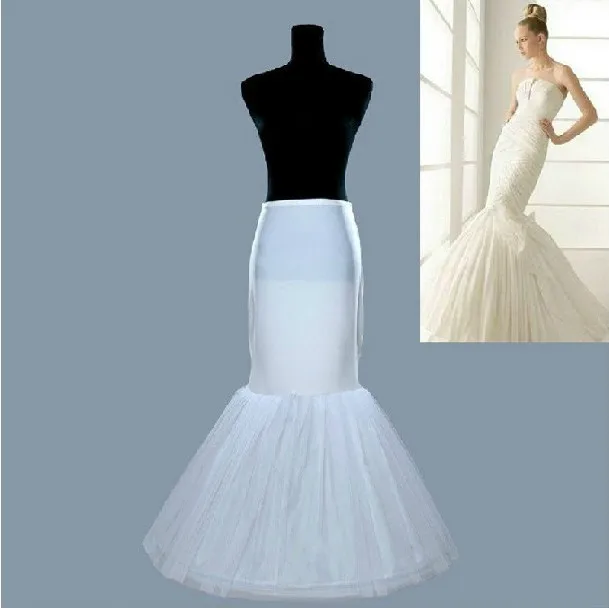 White A Line 1 Hoop Wedding  Dress Bridal Promo Crinoline Petticoat Skirt Slips