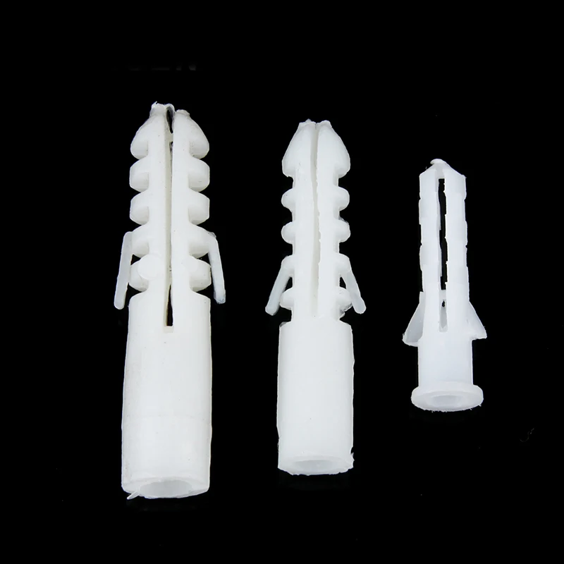 200 шт. белые нейлоновые болты с нейлоновыми втулками, пластиковая вилка, Расширительная трубка, анкеры M6 M8